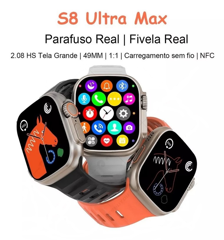 Foto 3 pulgar | Reloj Inteligente S8 Ultra Max NFC Serie 8 49 mm Super 2.08 - Venta Internacional