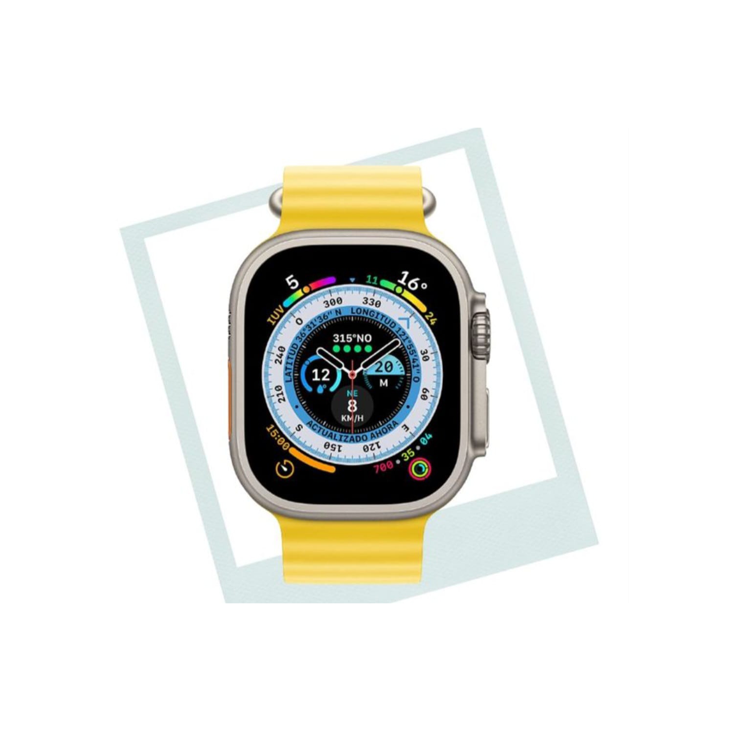 Foto 2 pulgar | Reloj Smartwatch T800 Ultra Smart 1.99'' Hd Amarillo - Venta Internacional