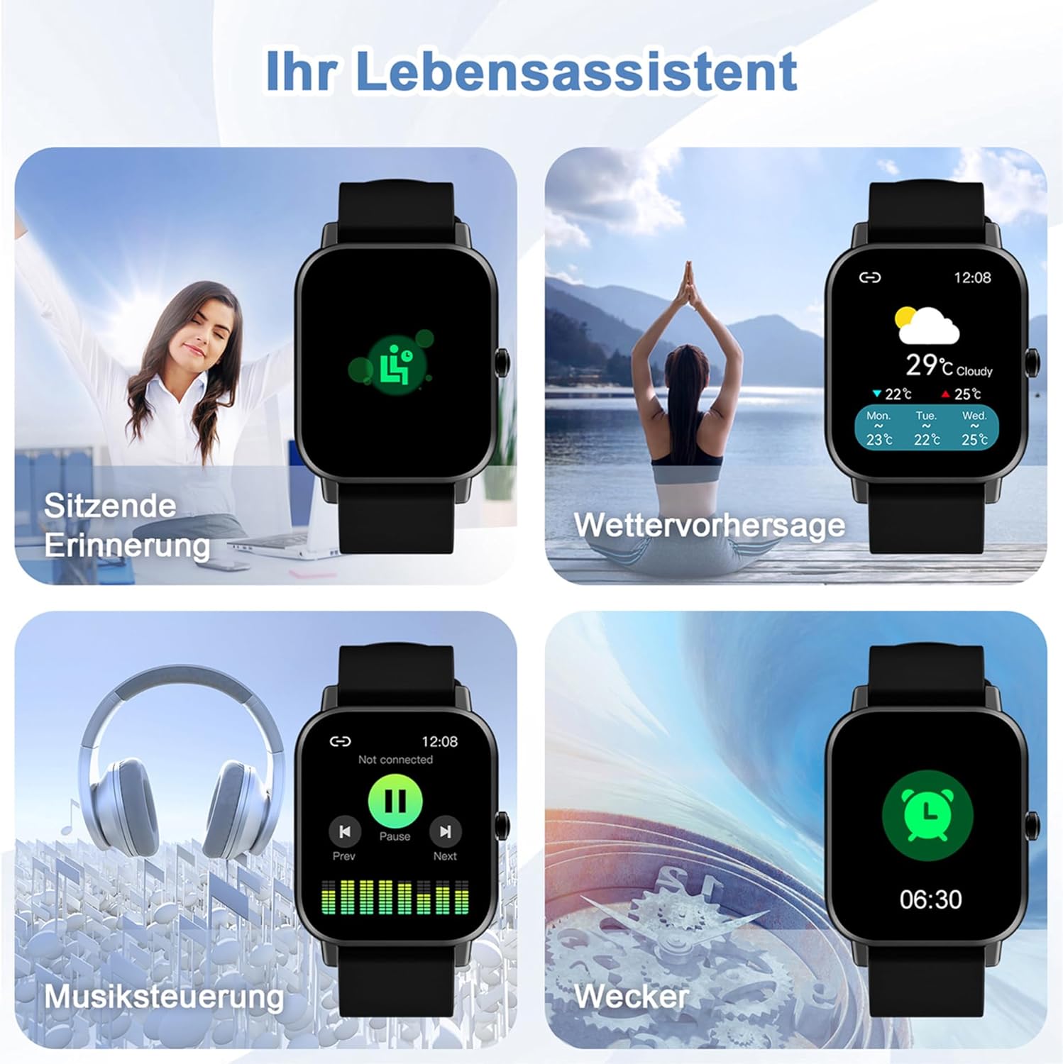Foto 7 pulgar | Smartwatch Blackview R30 Fitness con Pantalla TFT 1,85''  - Venta Internacional