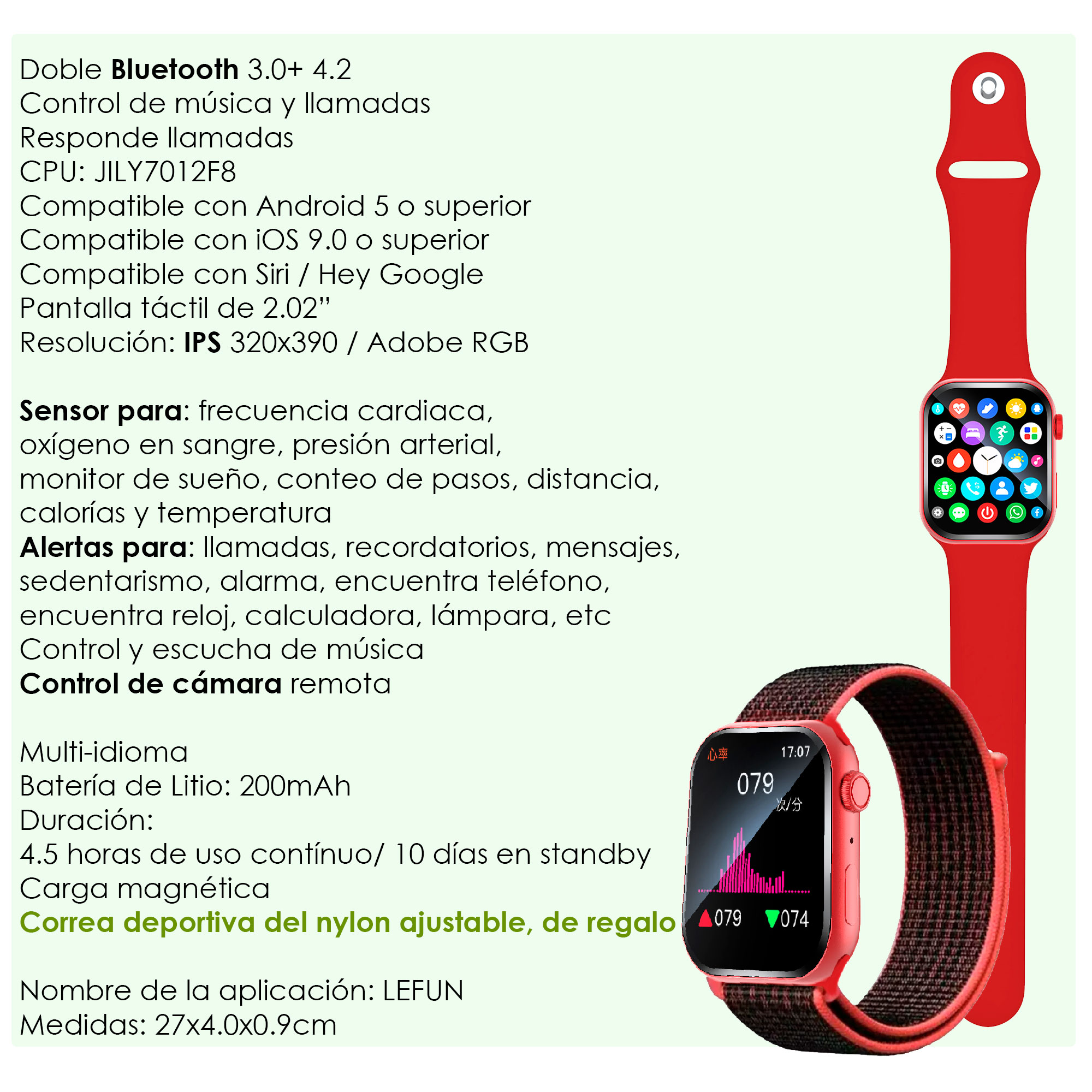 Foto 6 pulgar | Reloj Smartwatch Vak S3 IPS 2'' Sport