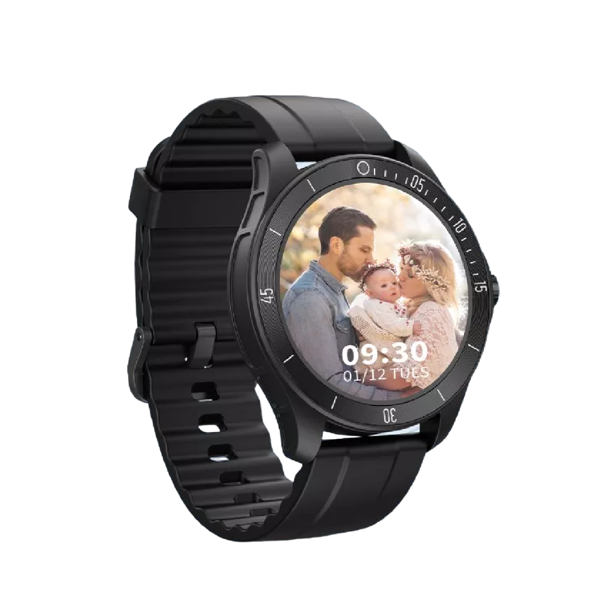 Foto 1 | Smartwatch con Bluetooth Negro para Hombre