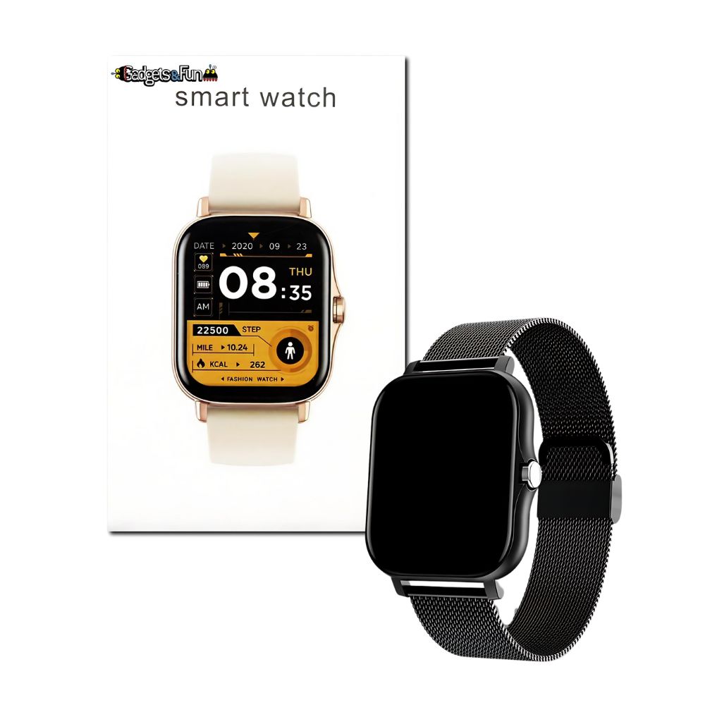 Foto 5 | Smartwatch Gadgets&Fun Negro Square Amoled Mesh