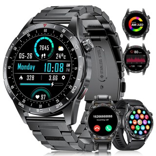 Foto 1 | Smartwatch Lige 2024 con Pantalla Amoled de 1,43 Pulgadas de 3 Correas para Hombre - Venta Internacional