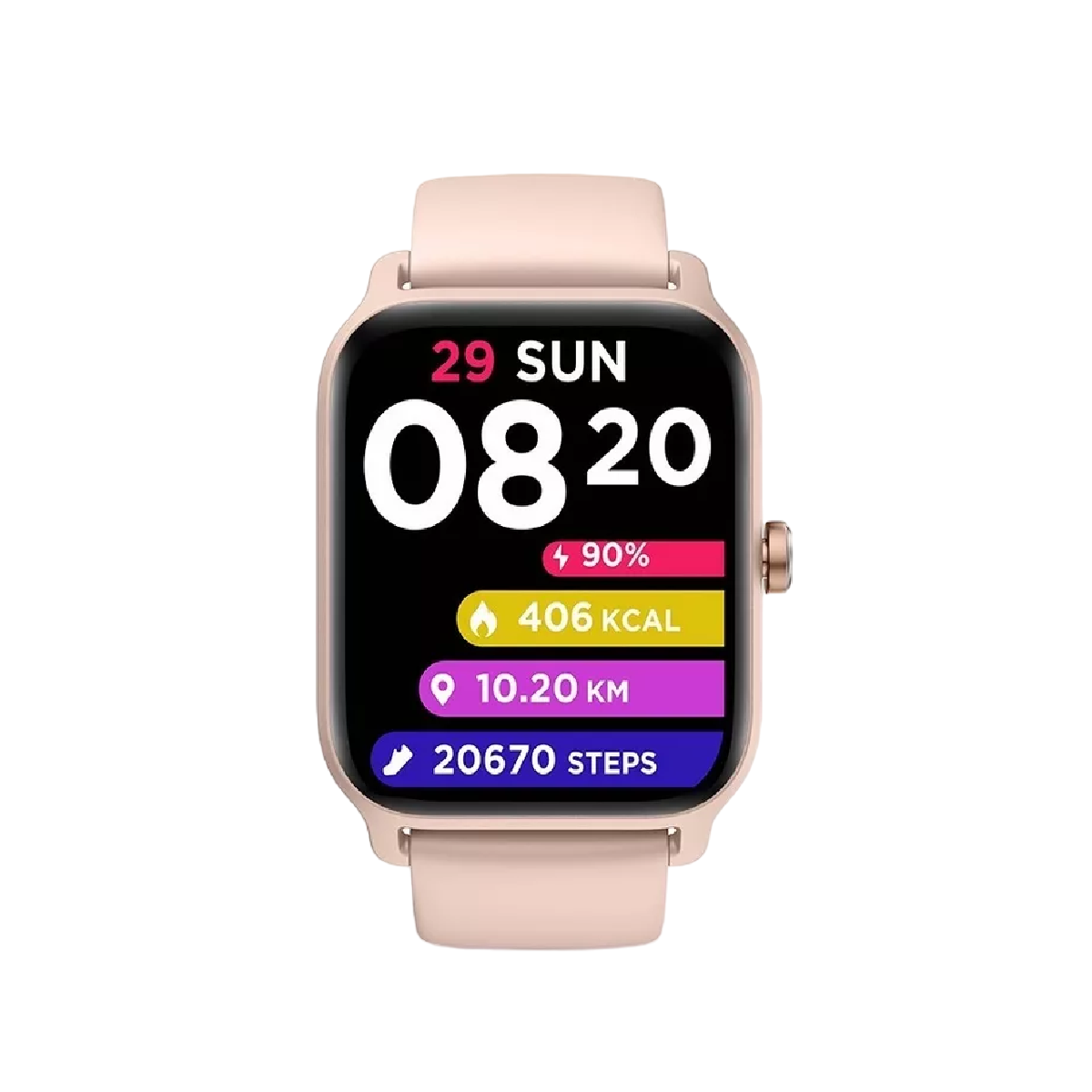 Foto 2 pulgar | Reloj Smartwatch Belug Rosa con Bluetooth