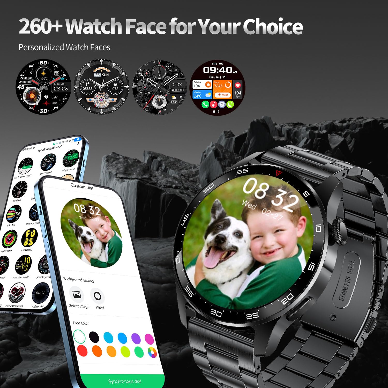 Foto 3 pulgar | Reloj Inteligente Lige para Hombre Android y iphone - Venta Internacional