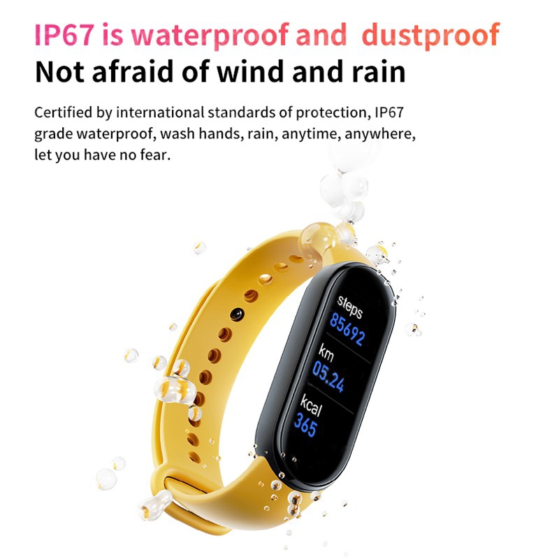 Foto 3 pulgar | Reloj Inteligente Deportivo Bluetooth Smartwatch M6 con Frecuencia Cardíaca - Venta Internacional