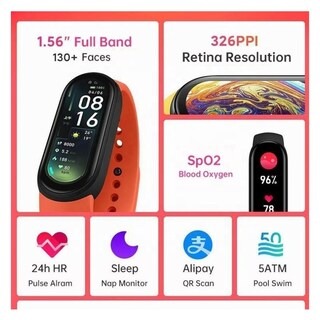 Foto 7 | Reloj Inteligente Deportivo Bluetooth Smartwatch M6 con Frecuencia Cardíaca - Venta Internacional
