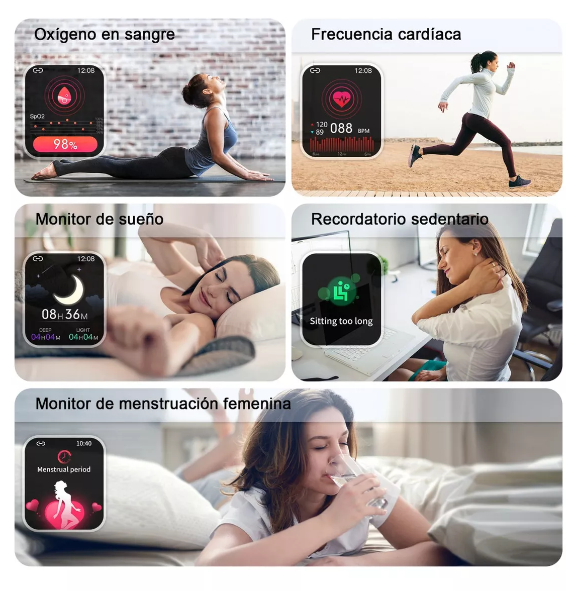 Foto 5 pulgar | Reloj Inteligente Smartwatch Bluetooth Llamada, Rosa