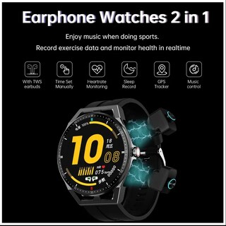Foto 7 | Smartwatch El T20 2 en 1 Con Auriculares Fitness Ip67 30d St - Venta Internacional