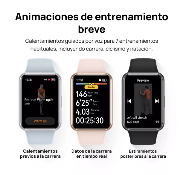 Foto 7 pulgar | Reloj Smartwatch Huawei Watch Fit 2 Active Rosa - Venta Internacional