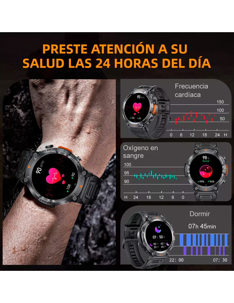 Foto 7 | Reloj Inteligente Bw0723 Pro Full Touch Pantalla HD para Aventuras al Aire Libre