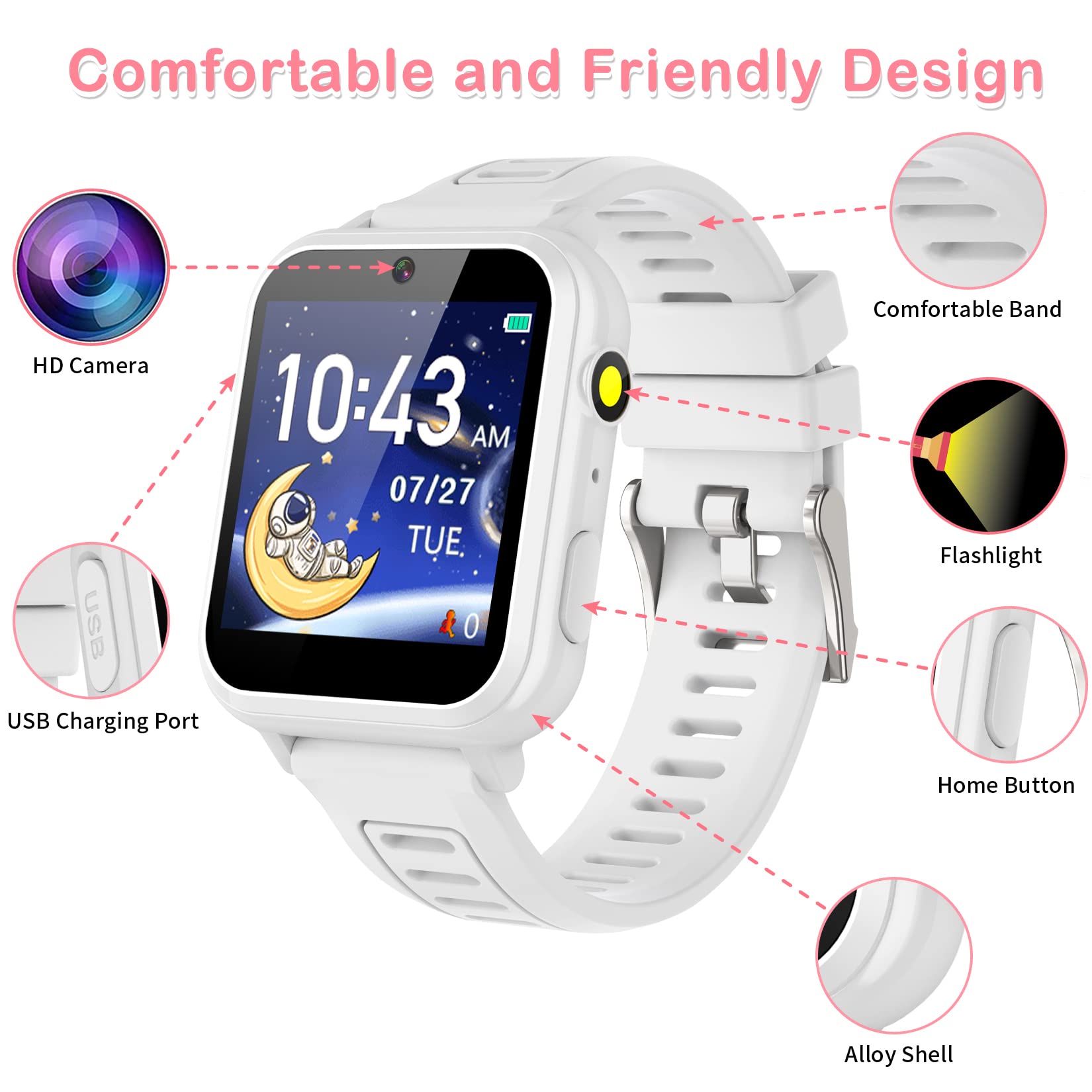 Foto 3 pulgar | Reloj Smartwatch Phyulls Blanco con Gps-Venta Internacional