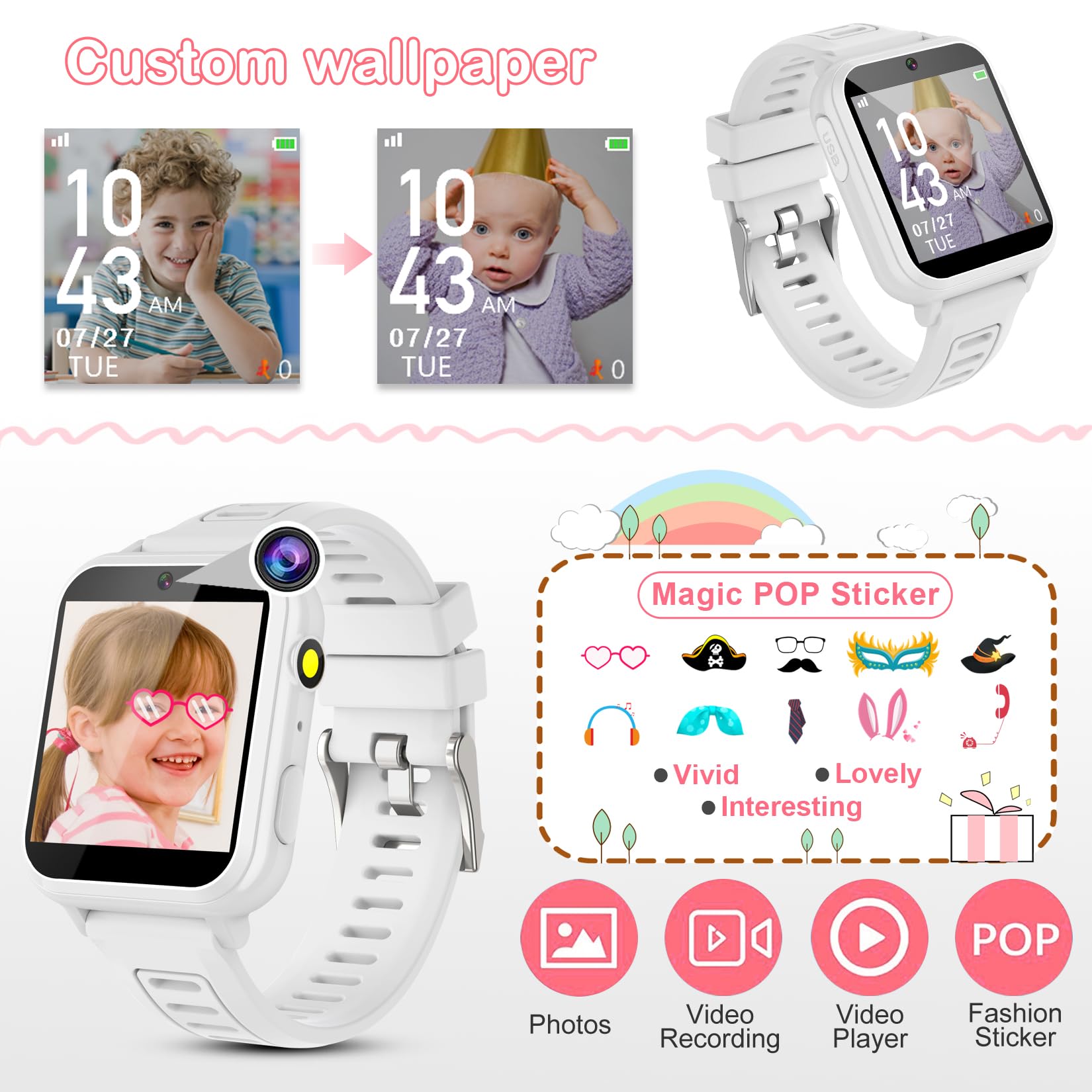 Foto 6 pulgar | Reloj Smartwatch Phyulls Blanco con Gps-Venta Internacional