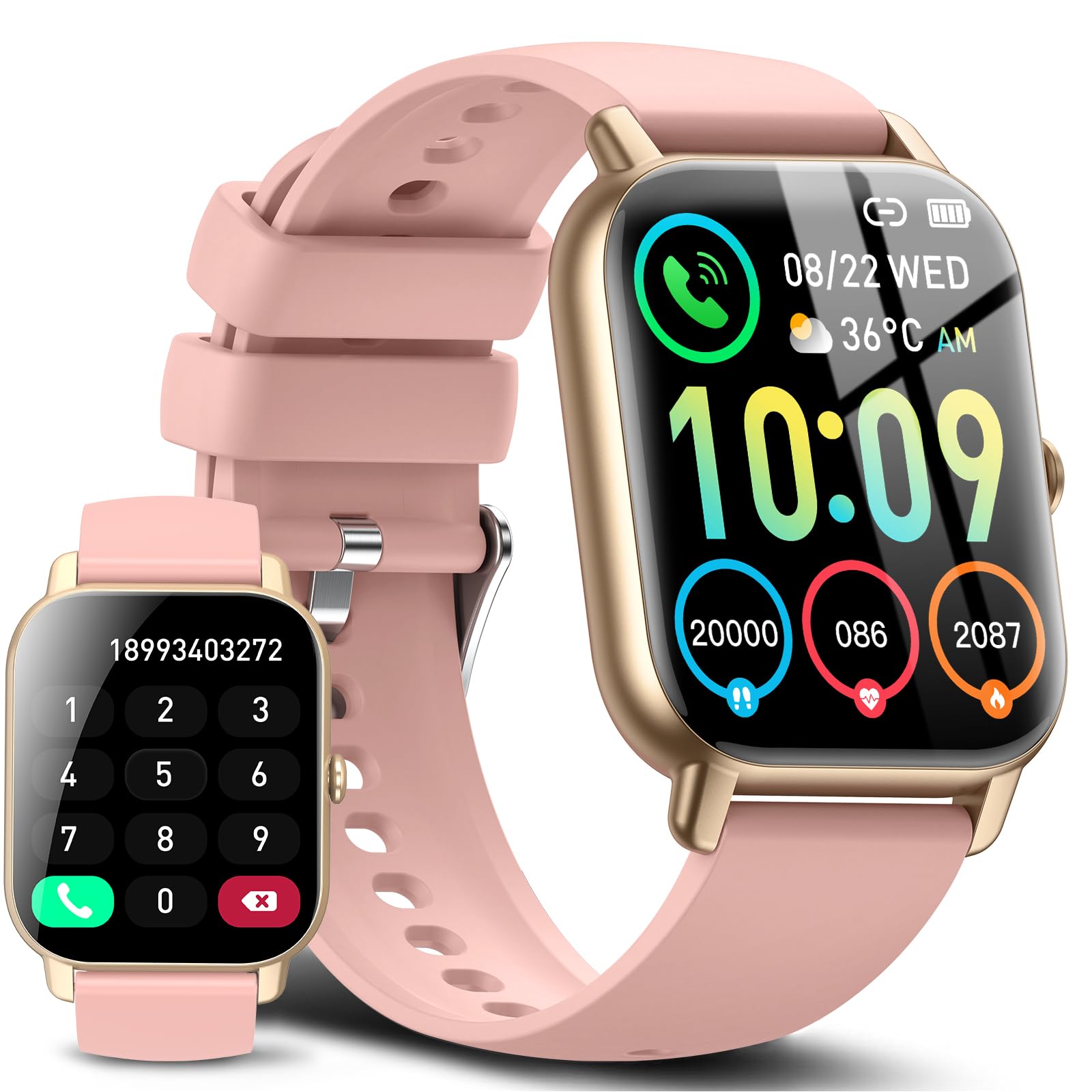 Foto 2 pulgar | Reloj Smartwatch Ddidbi Rosa con Bluetooth-Venta Internacional