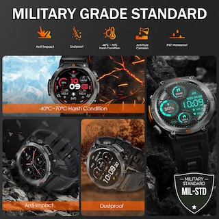 Foto 2 | Reloj Smartwatch Eigiis Negro con Bluetooth-Venta Internacional