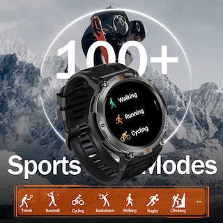 Foto 3 | Reloj Smartwatch Eigiis Negro con Bluetooth-Venta Internacional