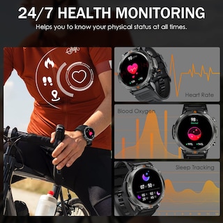 Foto 7 | Reloj Smartwatch Eigiis Negro con Bluetooth-Venta Internacional