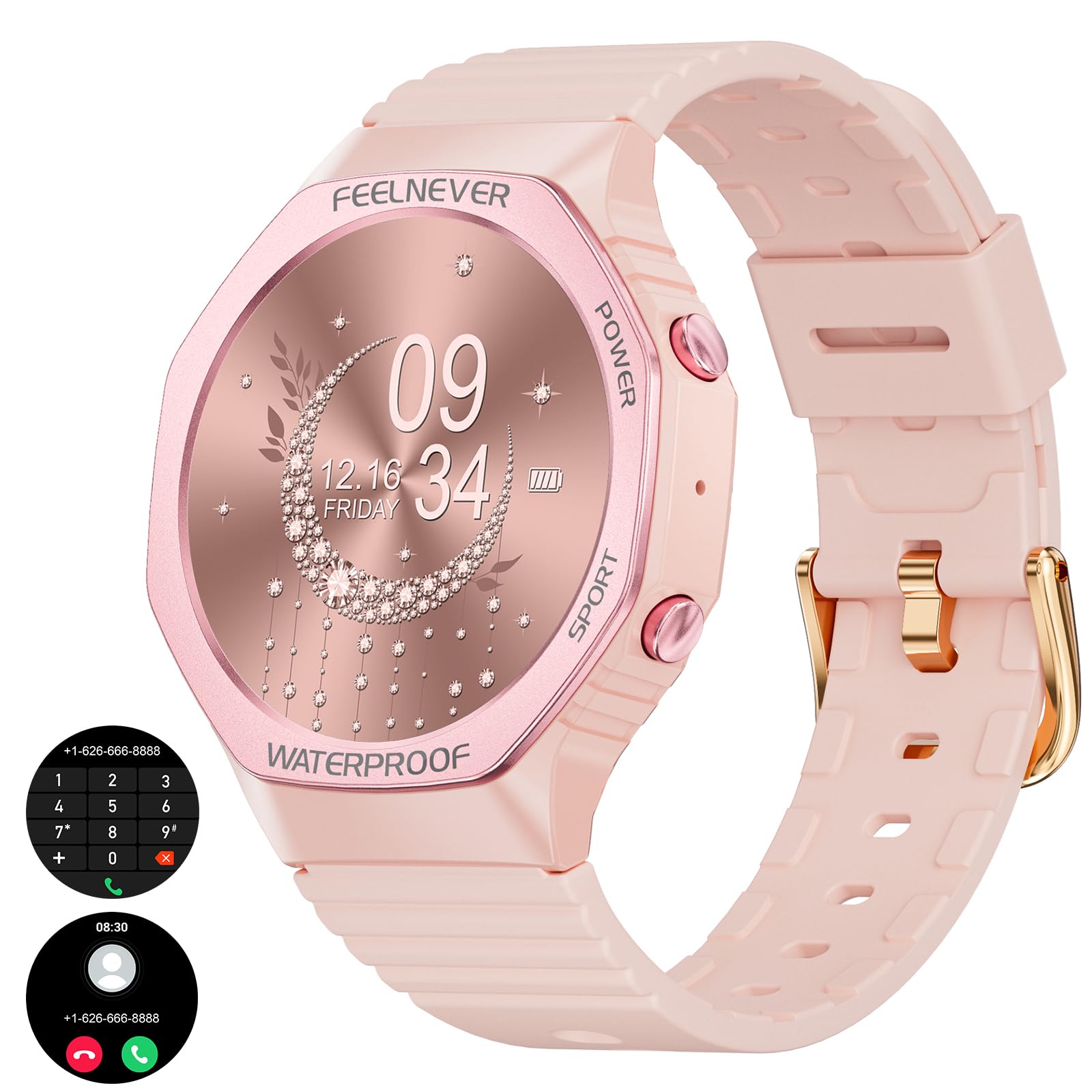 Reloj Smartwatch Lige Rosa con Bluetooth-Venta Internacional
