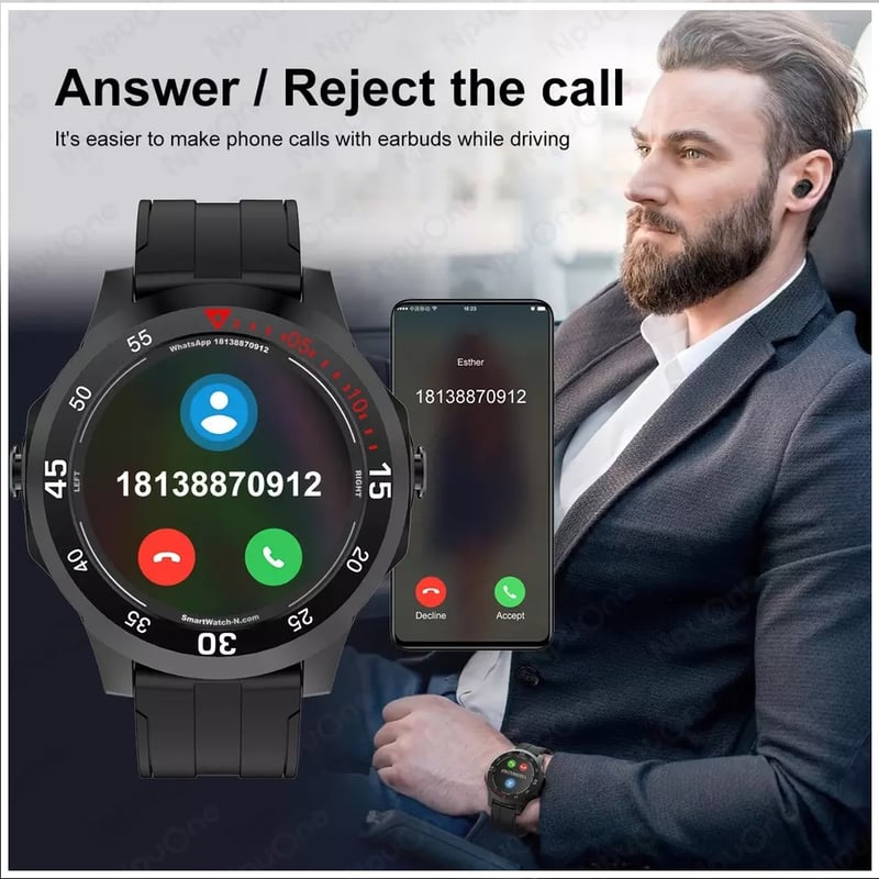 Foto 7 pulgar | Reloj Inteligente con Auriculares Bluetooth N15 Memoria de 64 Gb - Venta Internacional