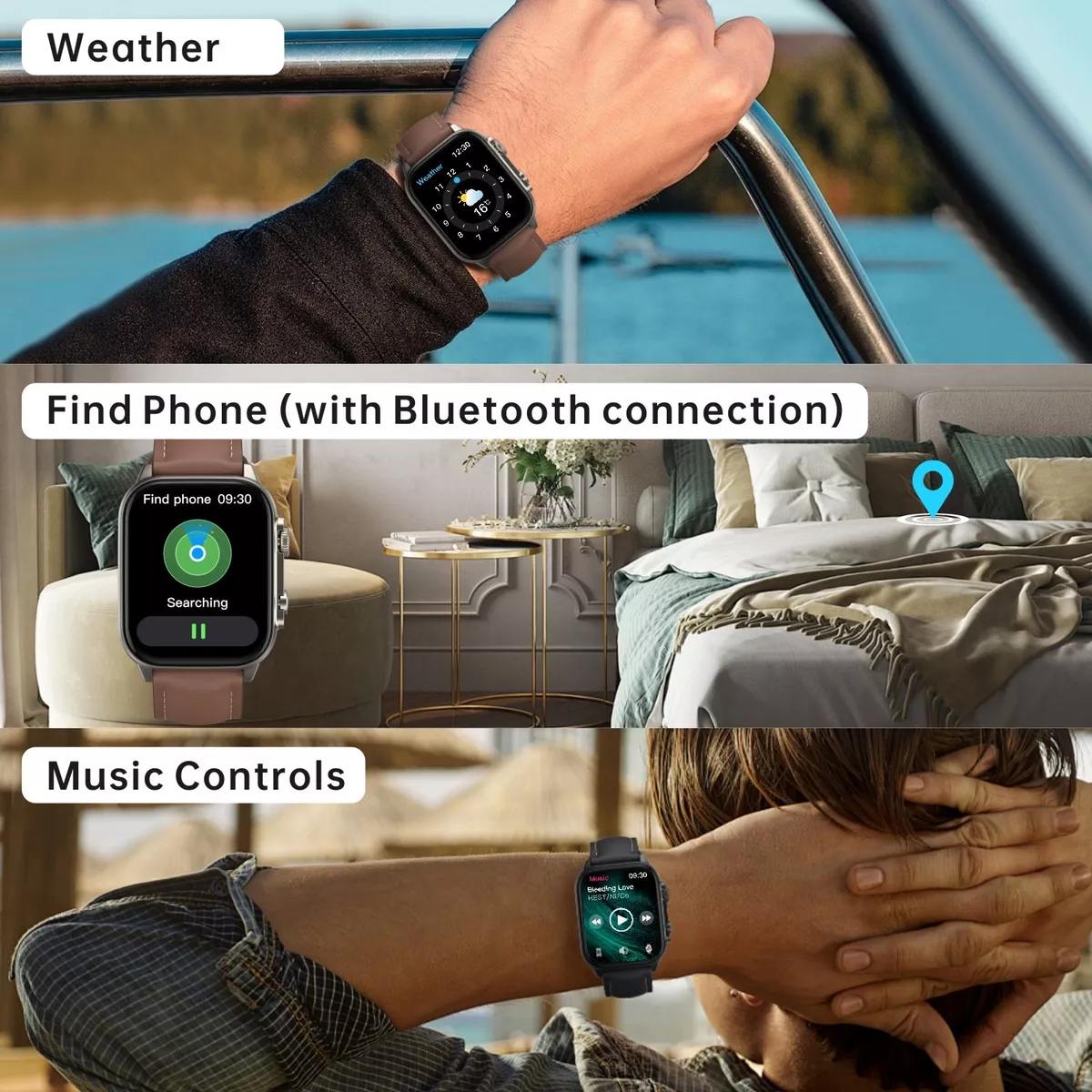 Foto 2 | Smartwatch G-tide S5 Pro Café Para Hombre