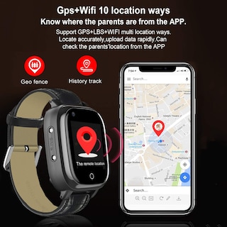 Foto 5 | Reloj Inteligente Ele Eleoption Para Personas Mayores Con Gps 4g De Frecuencia Cardíaca Ip67 - Venta Internacional.