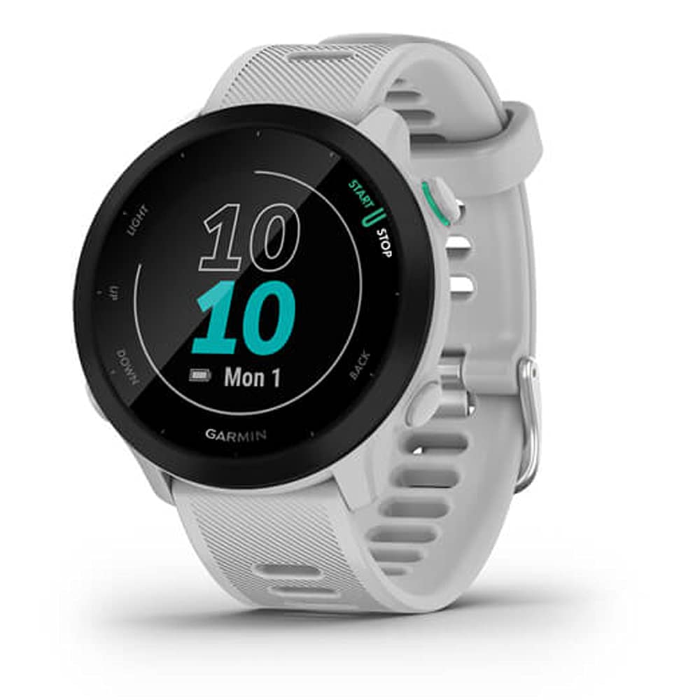 Foto 2 | Reloj Gps Para Correr Garmin Forerunner 55 Blanco Con Protector De Pantalla - Venta Internacional.