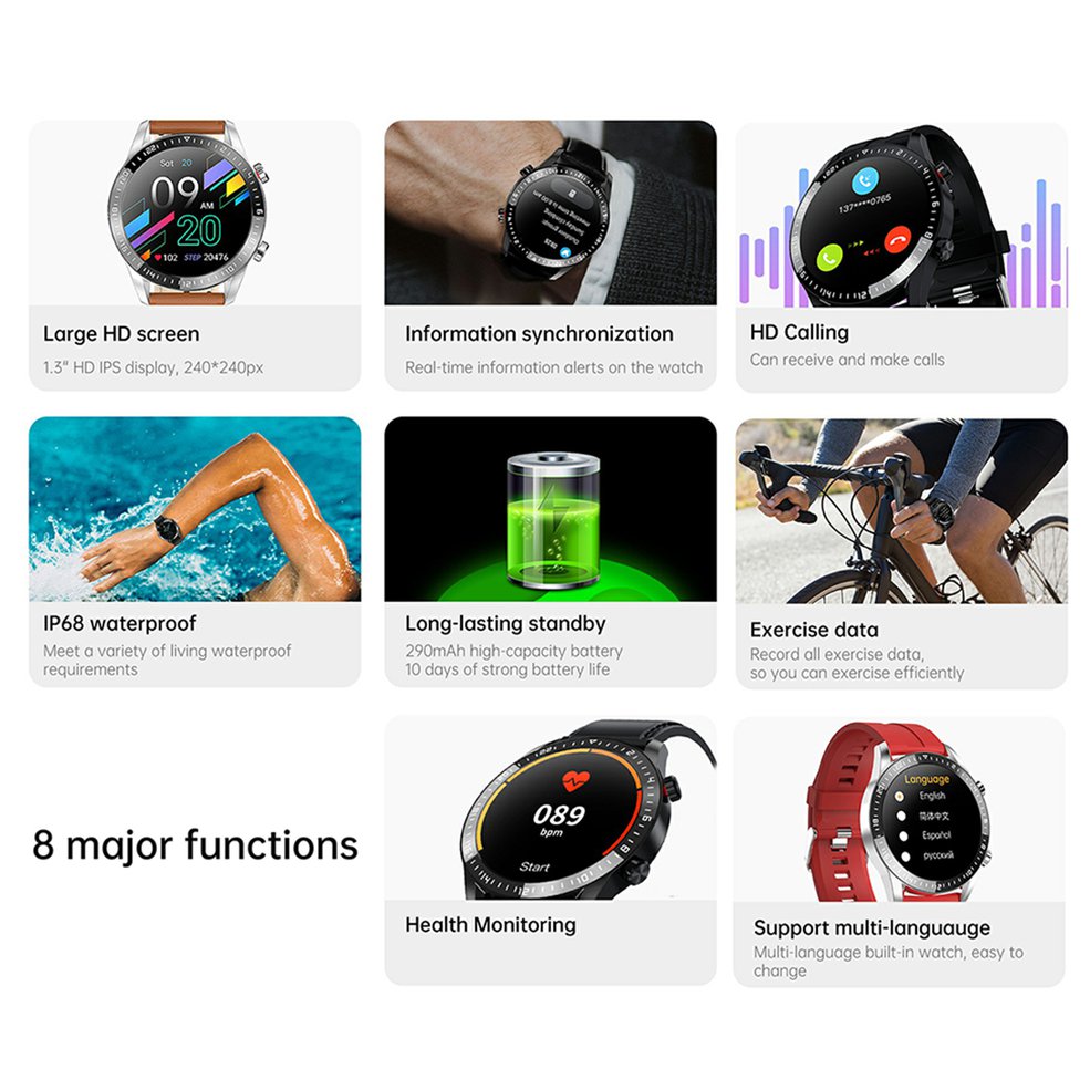 Foto 6 pulgar | Smartwatch GT2 Inalámbrico HD Call con Pantalla Completa - Venta Internacional