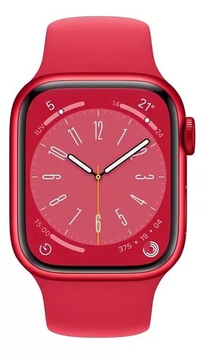 Apple Watch Series 8 GPS - Caja de Aluminio Rojo de 41 mm y Correa Deportiva $6,499