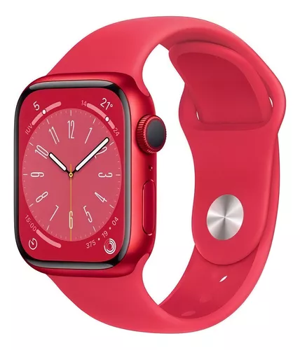 Foto 3 pulgar | Apple Watch Series 8 GPS - Caja de Aluminio Rojo de 41 mm y Correa Deportiva