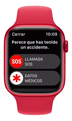 Foto 5 pulgar | Apple Watch Series 8 GPS - Caja de Aluminio Rojo de 41 mm y Correa Deportiva