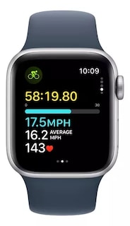 Foto 3 | Apple Watch SE GPS 2da Gen Plateado 40 mm Correa Deportiva