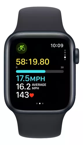 Foto 2 pulgar | Apple Watch SE GPS 2da Gen 44 mm Correa Deportiva Medianoche