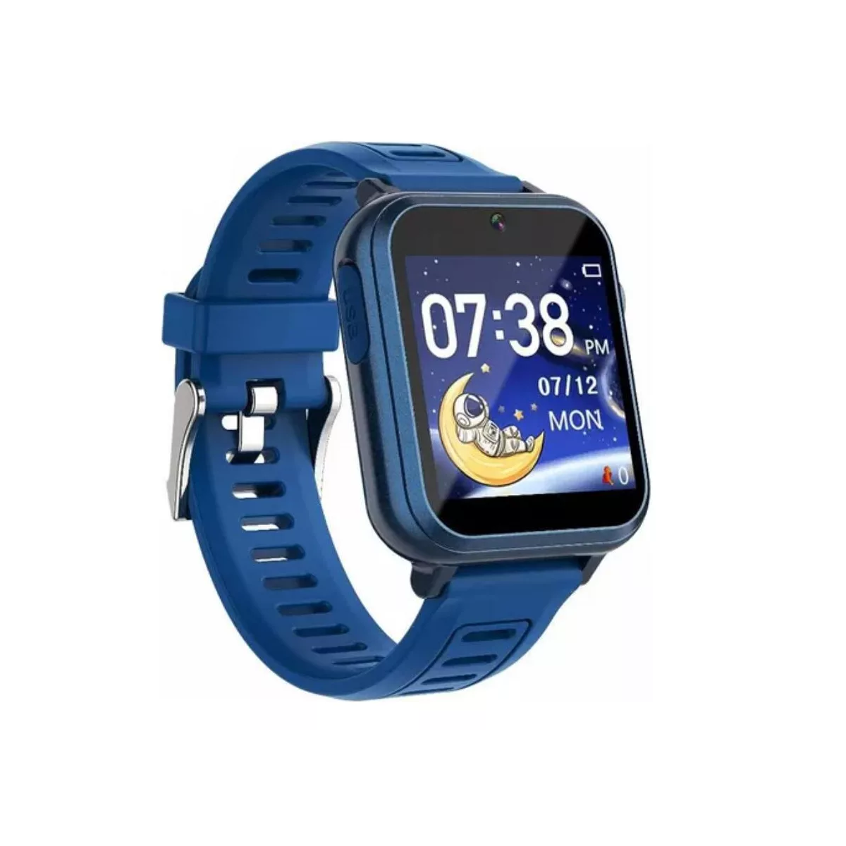 Reloj Inteligente Para Niños, 24 Juegos, Podómetro, Cámara,  Eo Safe Imports Esi-14619 Azul