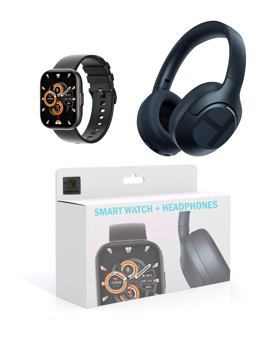 Foto 6 pulgar | Smartwatch Combo Nero P+68 con Auriculares Inalámbricos Petukita Box