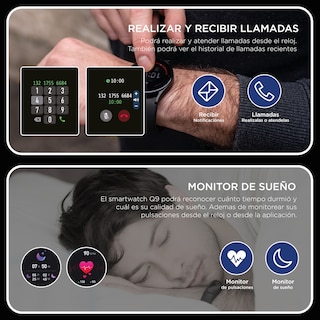 Foto 5 | Reloj Inteligente X-View Quantum Watch Q9 AMOLED 1.43" con Bluetooth Medidor de Pulsaciones y Oxígeno Batería 5-7 Días