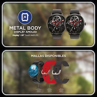 Foto 4 | Smartwatch Q8 X-View Pantalla AMOLED Llamadas Medidor de Pulsaciones y Resistencia al Agua