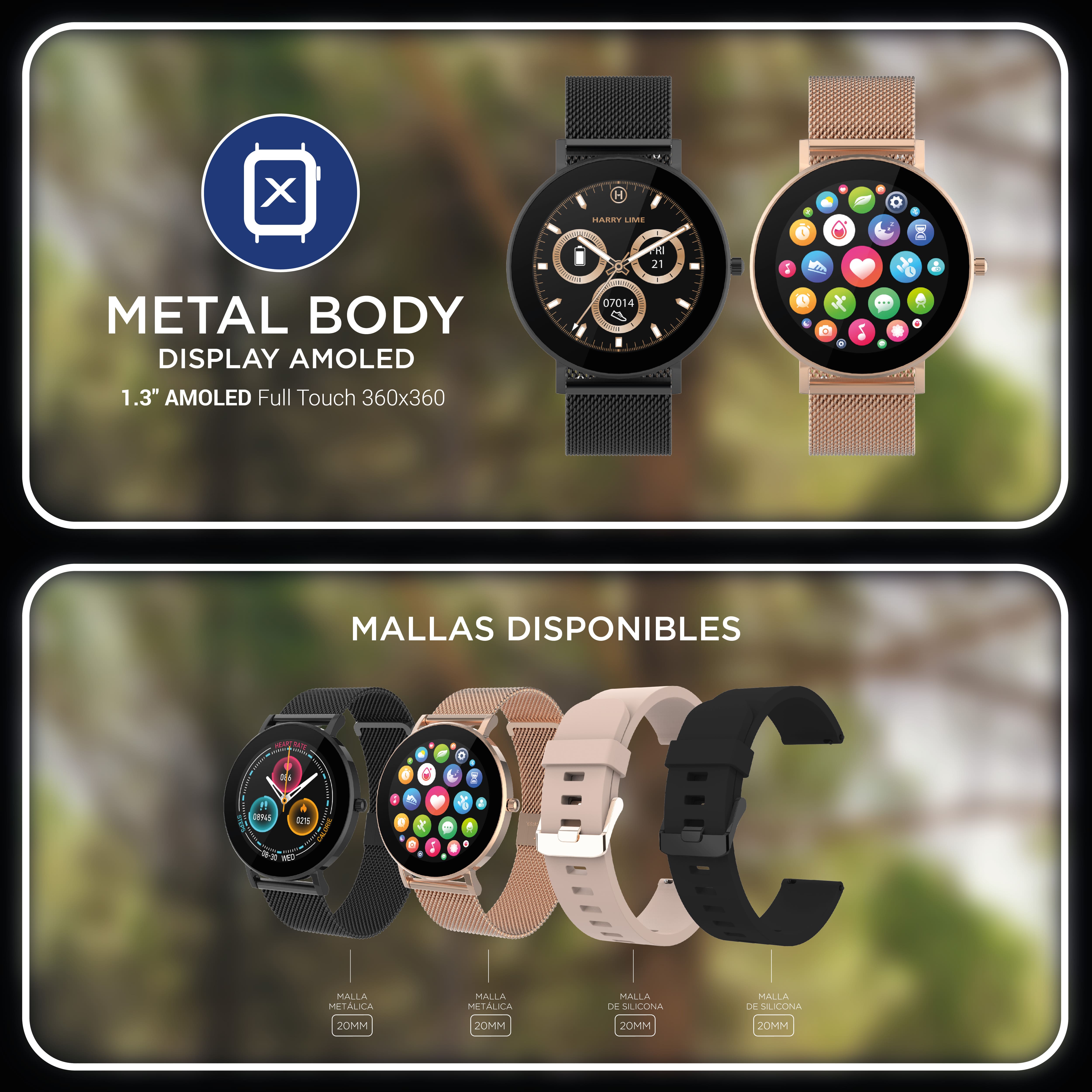 Foto 8 pulgar | Smartwatch X-view Quantum Watch Q6 Rose Gold