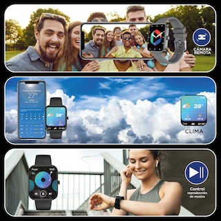 Foto 5 | Smartwatch X-View Q1S Pantalla IPS 1.83’’ Monitor de Pulsaciones Control Remoto Resistencia IP67