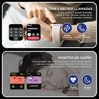 Foto 7 | Smartwatch X-View Q1S Pantalla IPS 1.83’’ Monitor de Pulsaciones Control Remoto Resistencia IP67