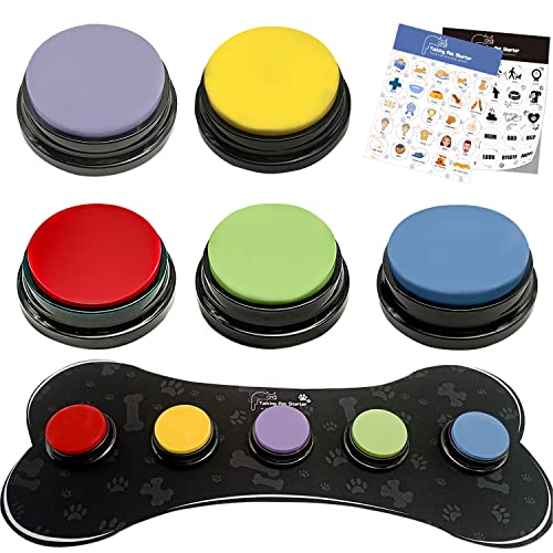 Foto 3 pulgar | Juego De 5 Botones De Perros De Colores Con Tapete De Goma Para La Comunicación - Venta Internacional.