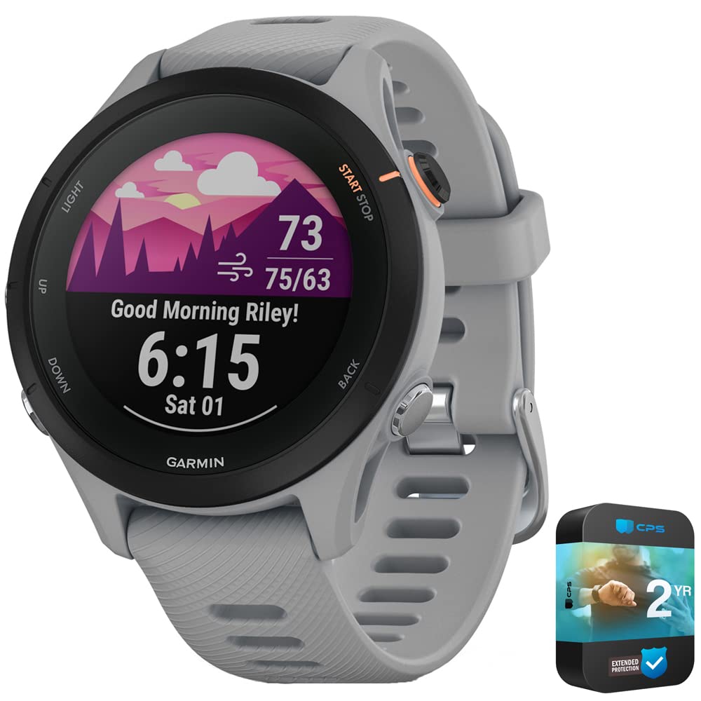 Reloj Inteligente Con Gps Garmin Forerunner 255s Gris Claro Con 2 Años De Cps - Venta Internacional.