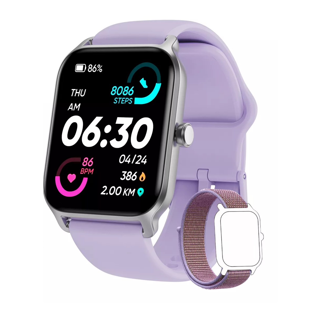 Foto 3 pulgar | Smartwatch Reloj Inteligente Bluetooth Eo Safe Imports Esi-15464 Purpura