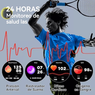 Foto 4 | Smartwatch Reloj Inteligente Resistente Al Agua Eo Safe Imports Esi-15458 Negro
