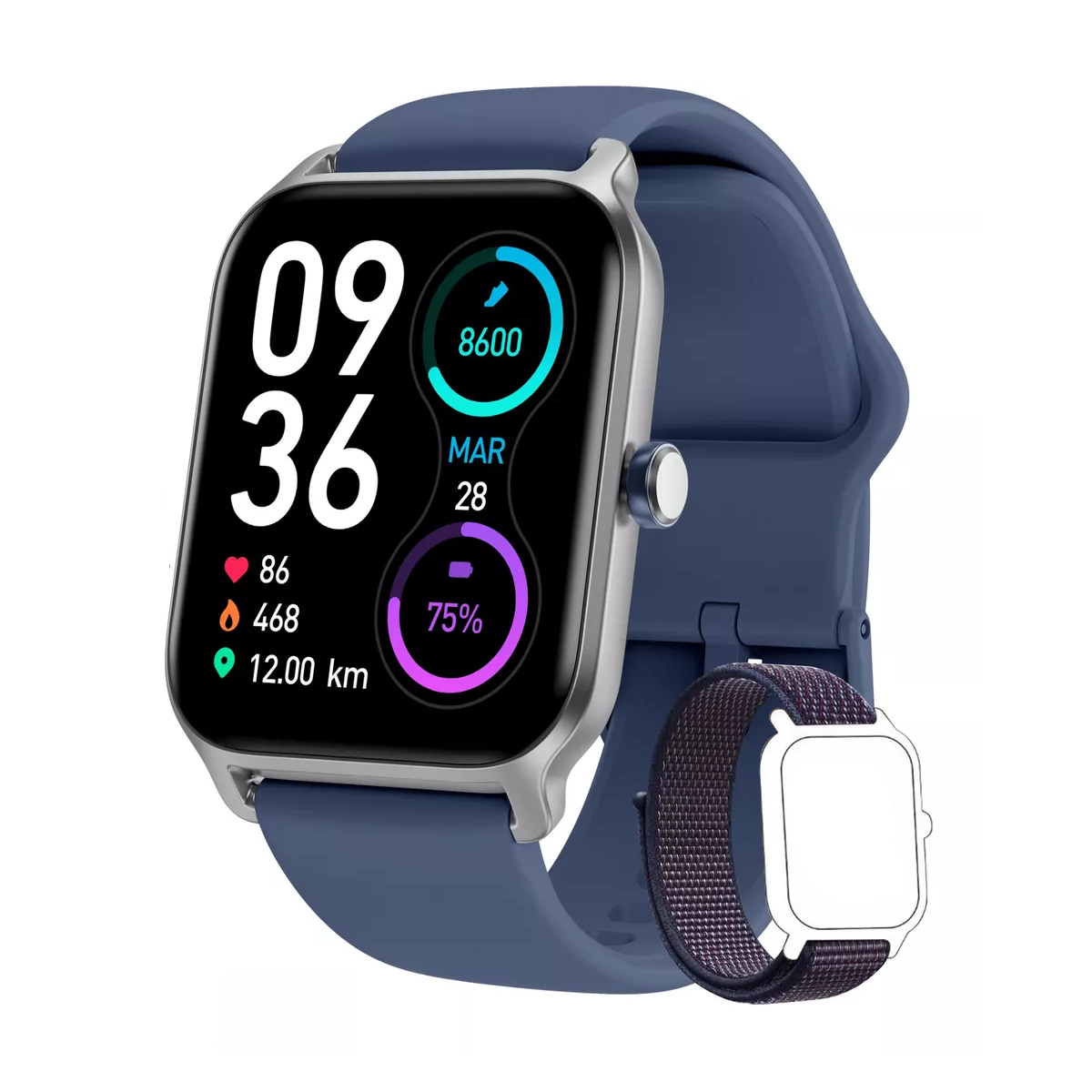 Foto 2 | Smartwatch Reloj Inteligente Bluetooth Eo Safe Imports Esi-15459 Azul