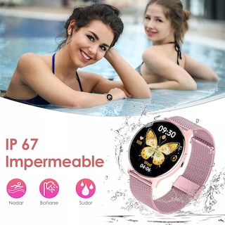 Foto 5 | Smartwatch Reloj Inteligente Deportivo Eo Safe Imports Esi-15466 Rosa