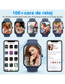 Foto 3 | Reloj Inteligente Id-w19 Petukita Box Pantalla Hd Llamadas Bluetooth Compatible Con Asistente Virtual
