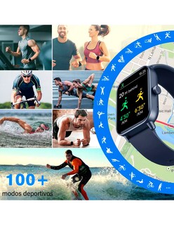 Foto 5 | Reloj Inteligente Id-w19 Petukita Box Pantalla Hd Llamadas Bluetooth Compatible Con Asistente Virtual