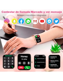 Foto 4 | Reloj Inteligente Id-w19 Petukita Box Pantalla Hd Llamadas Bluetooth Compatible Con Asistente Virtual
