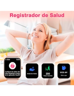Foto 7 | Reloj Inteligente Id-w19 Petukita Box Pantalla Hd Llamadas Bluetooth Compatible Con Asistente Virtual