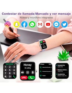 Foto 4 | Reloj Inteligente Id-w19 Petukita Box Pantalla Hd Llamadas Bluetooth Compatible Con Asistente Virtual